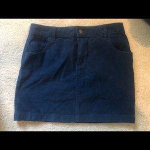 Corduroy mini skirt